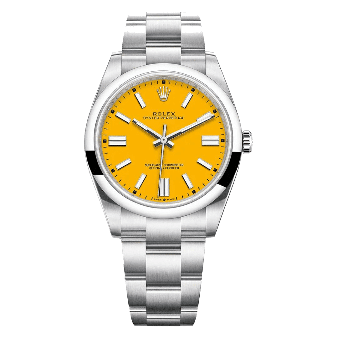 Rolex Oyster Perpetual Yellow Dial